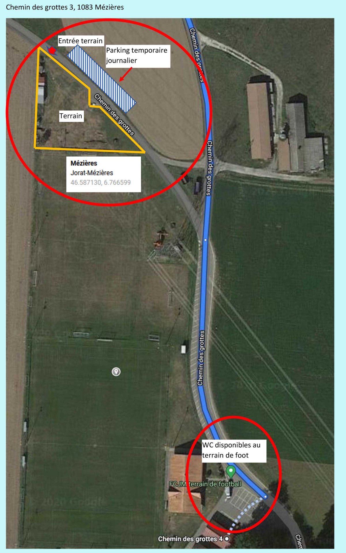 Terrain upgrades FRC, Mézières VD